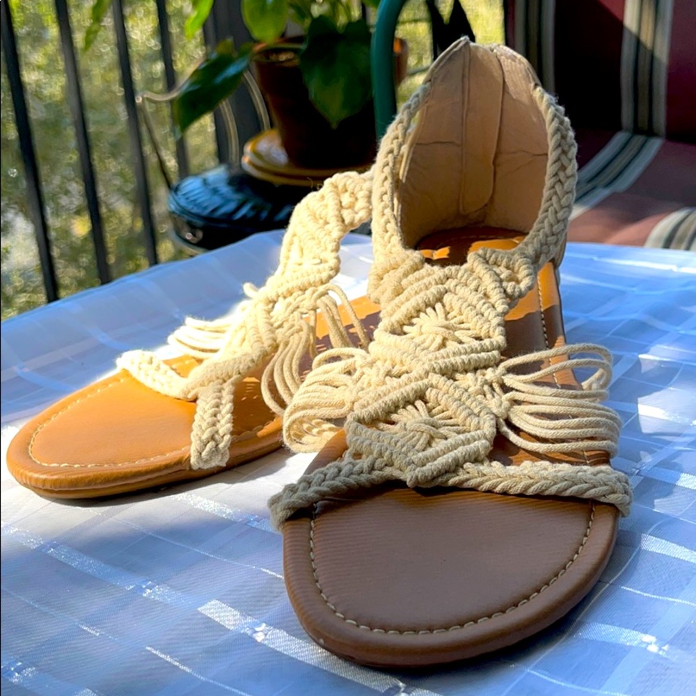 Boho Woven Braided Sandal